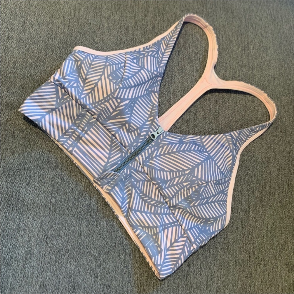 Lululemon Cool to Street Racerback Pink and Gray  Sports Bra